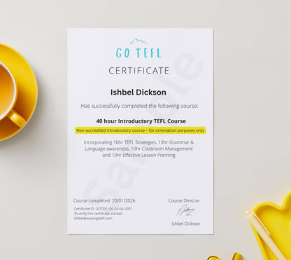 40-Hour Online TEFL Course
